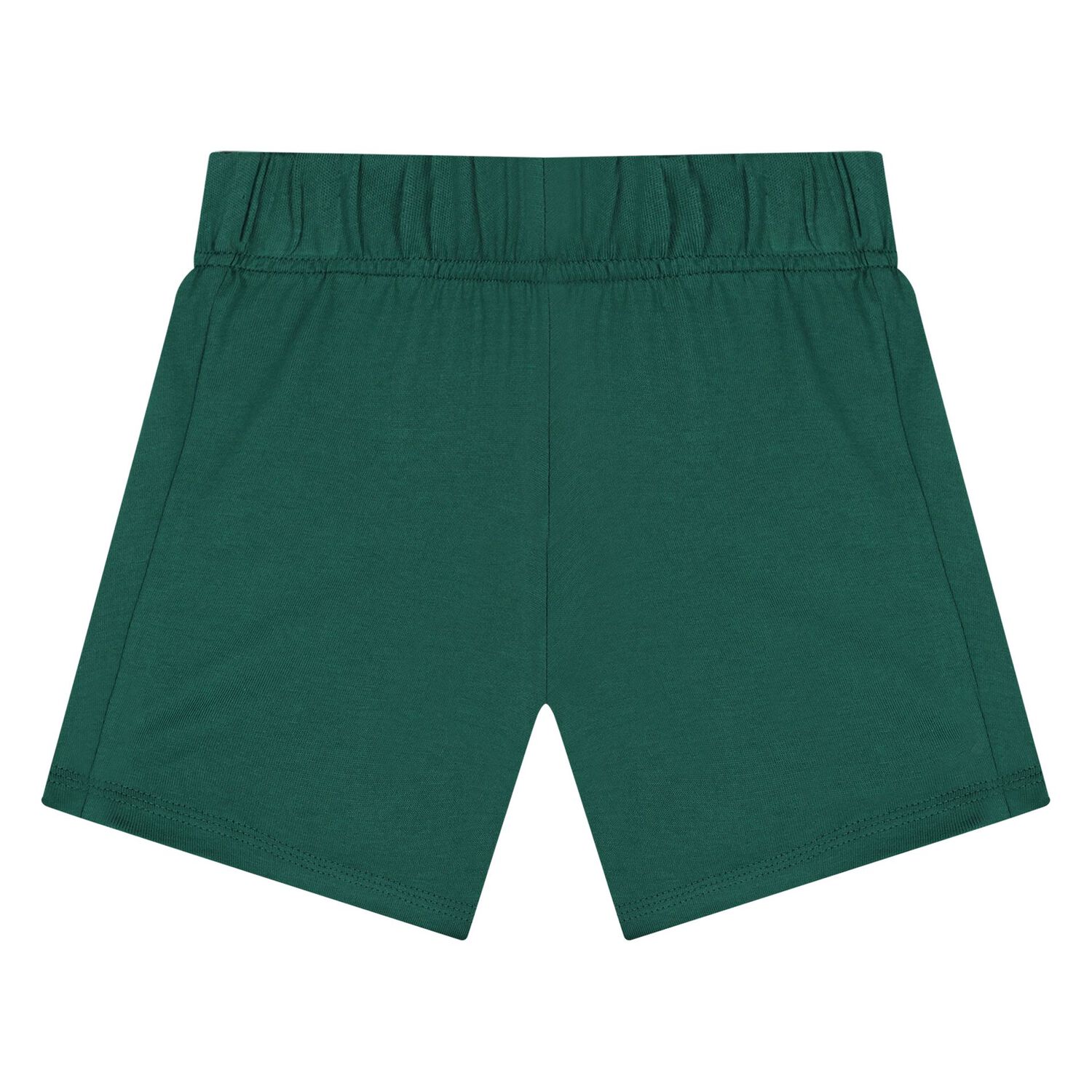 Younger Boys White & Green Logo Shorts Set, 1, hi-res