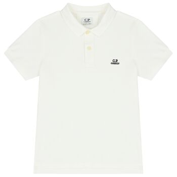 Boys Ivory Logo Polo Shirt