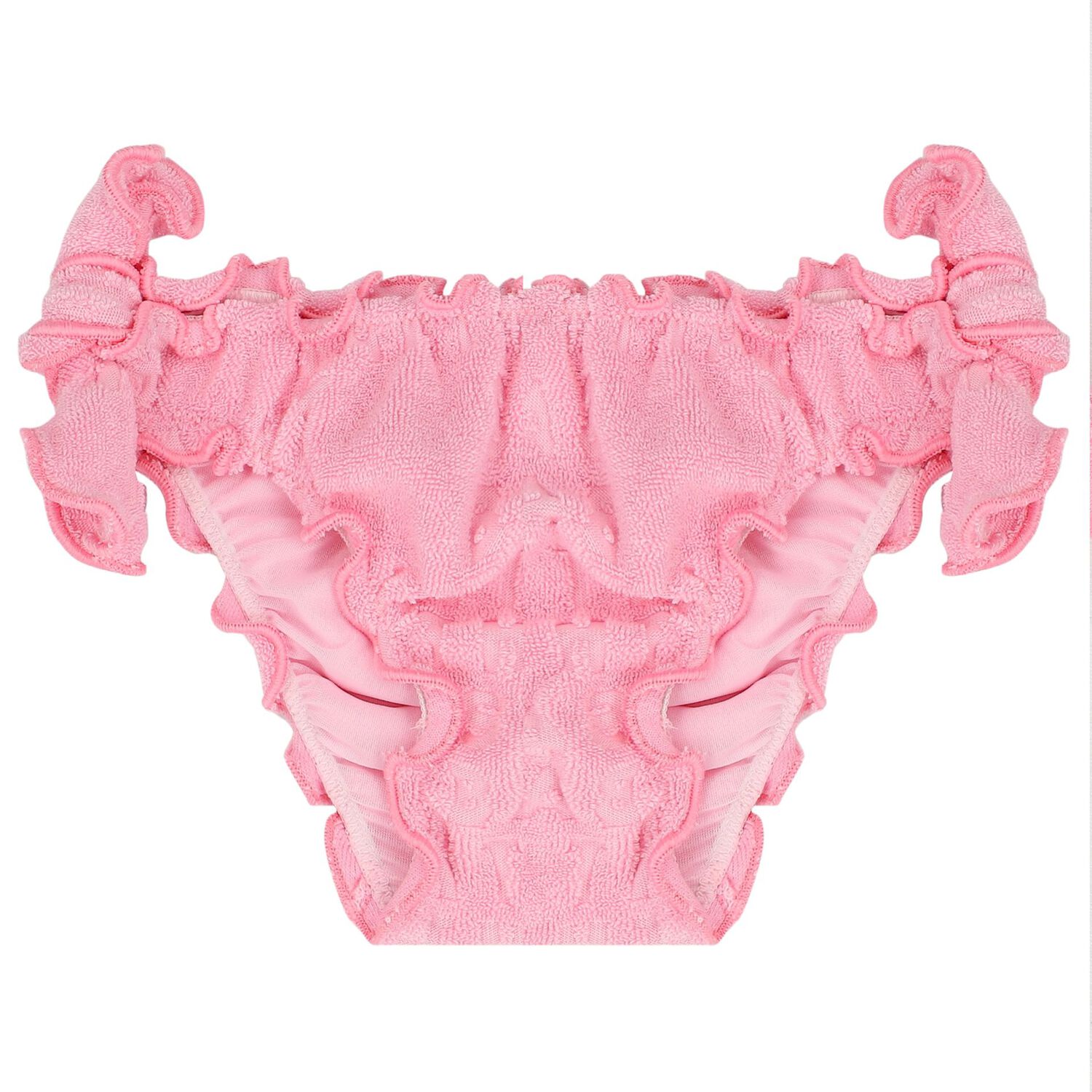 مايوه بنات بيكيني بالشعار باللون الوردي, 1, hi-res image number null