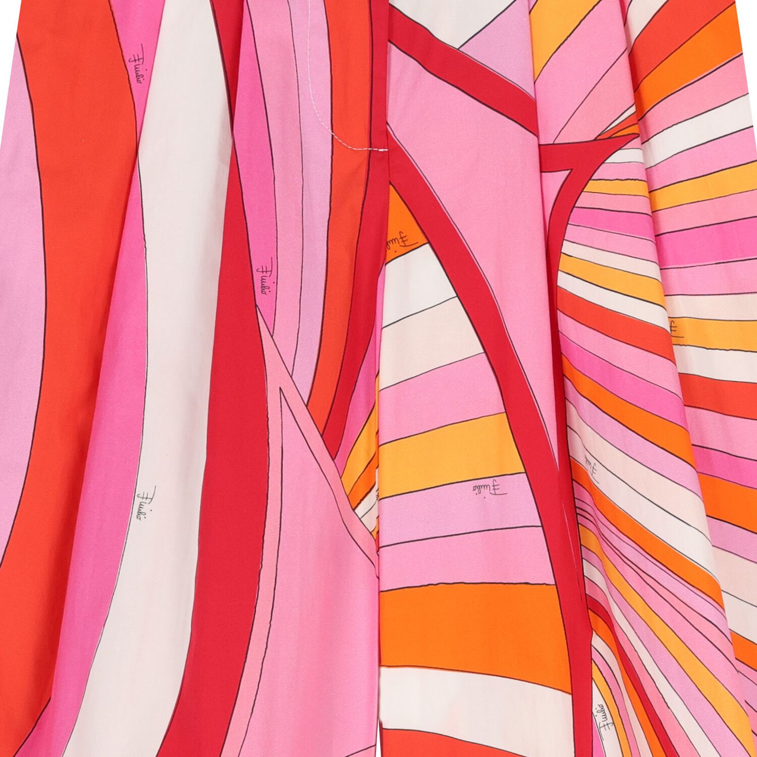 Girls Pink & Orange Onde Trousers, 1, hi-res