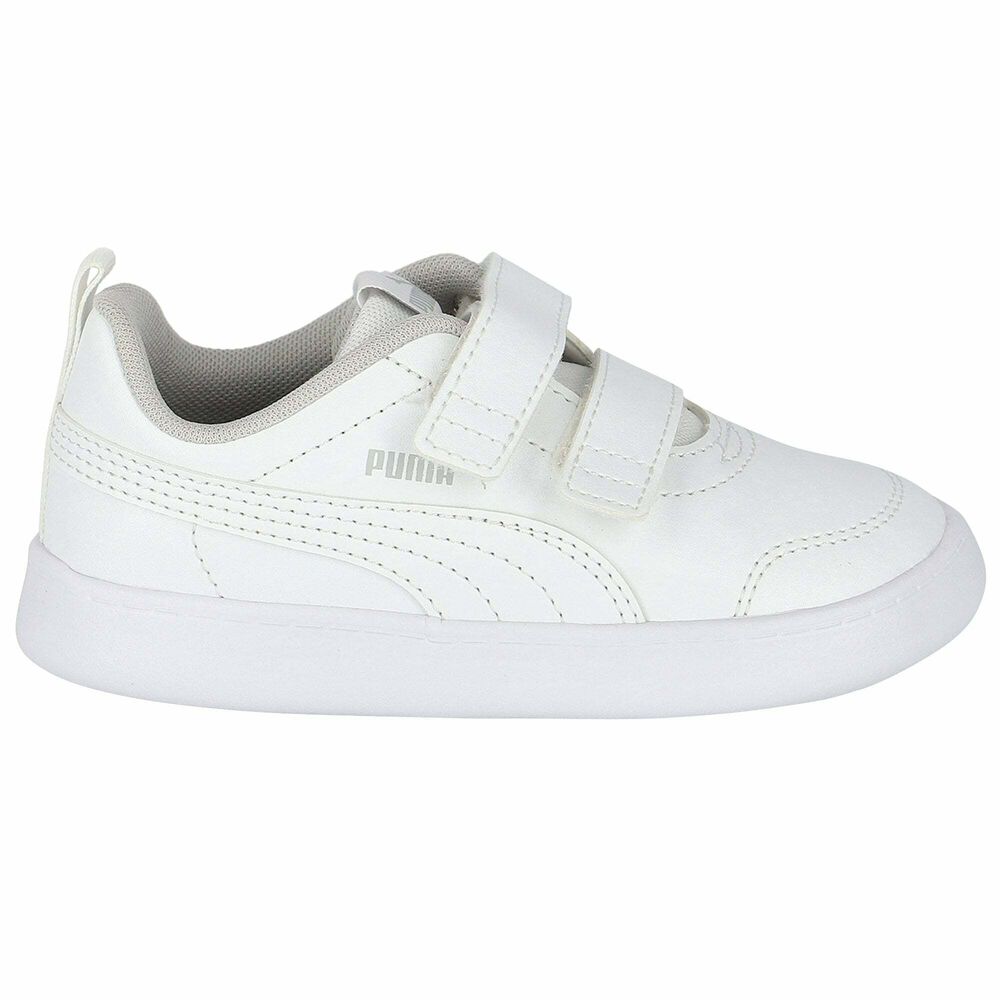 jd puma white trainers