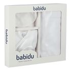 Boys White & Blue Dots Baby Gift Set, 1, hi-res