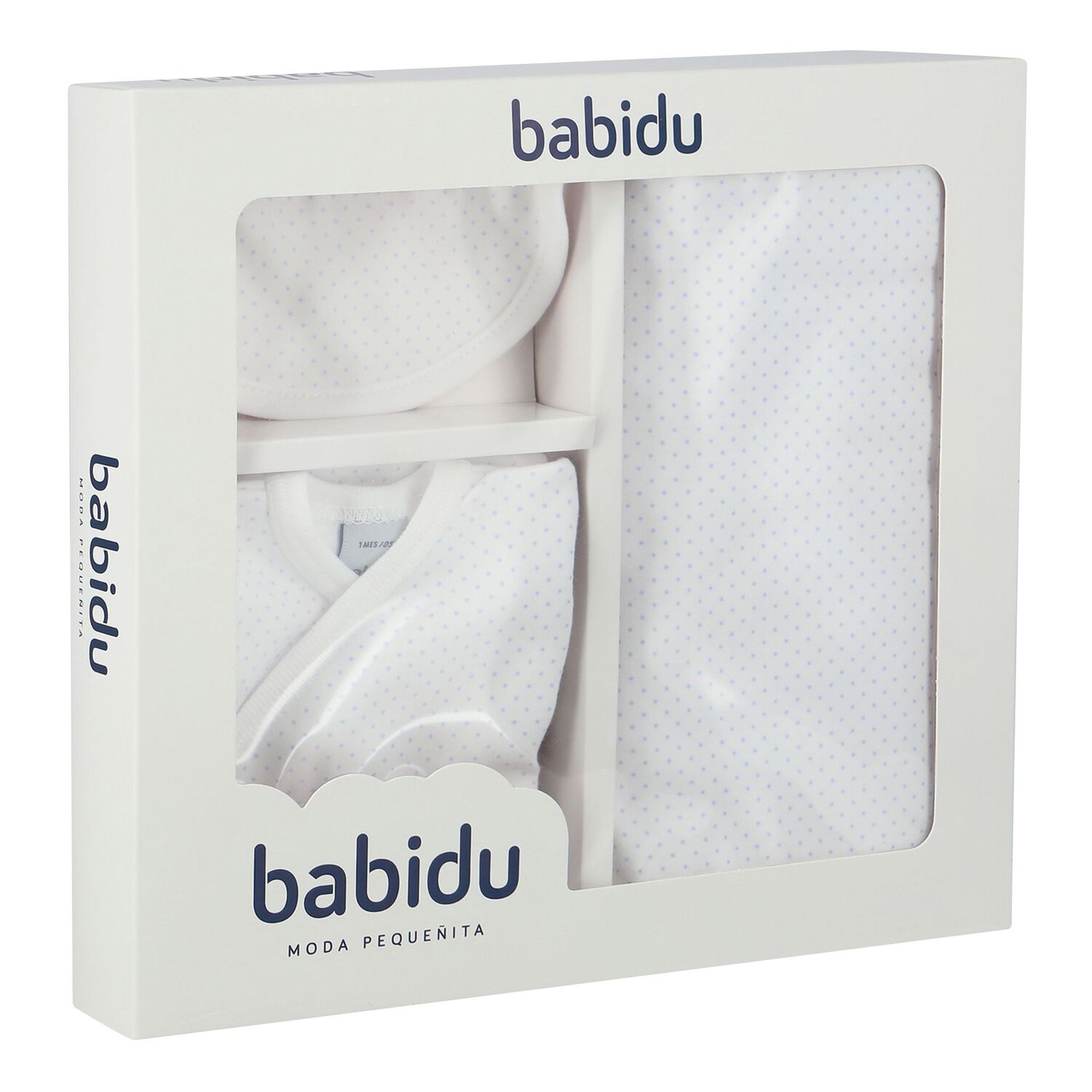 Boys White & Blue Dots Baby Gift Set, 1, hi-res image number null