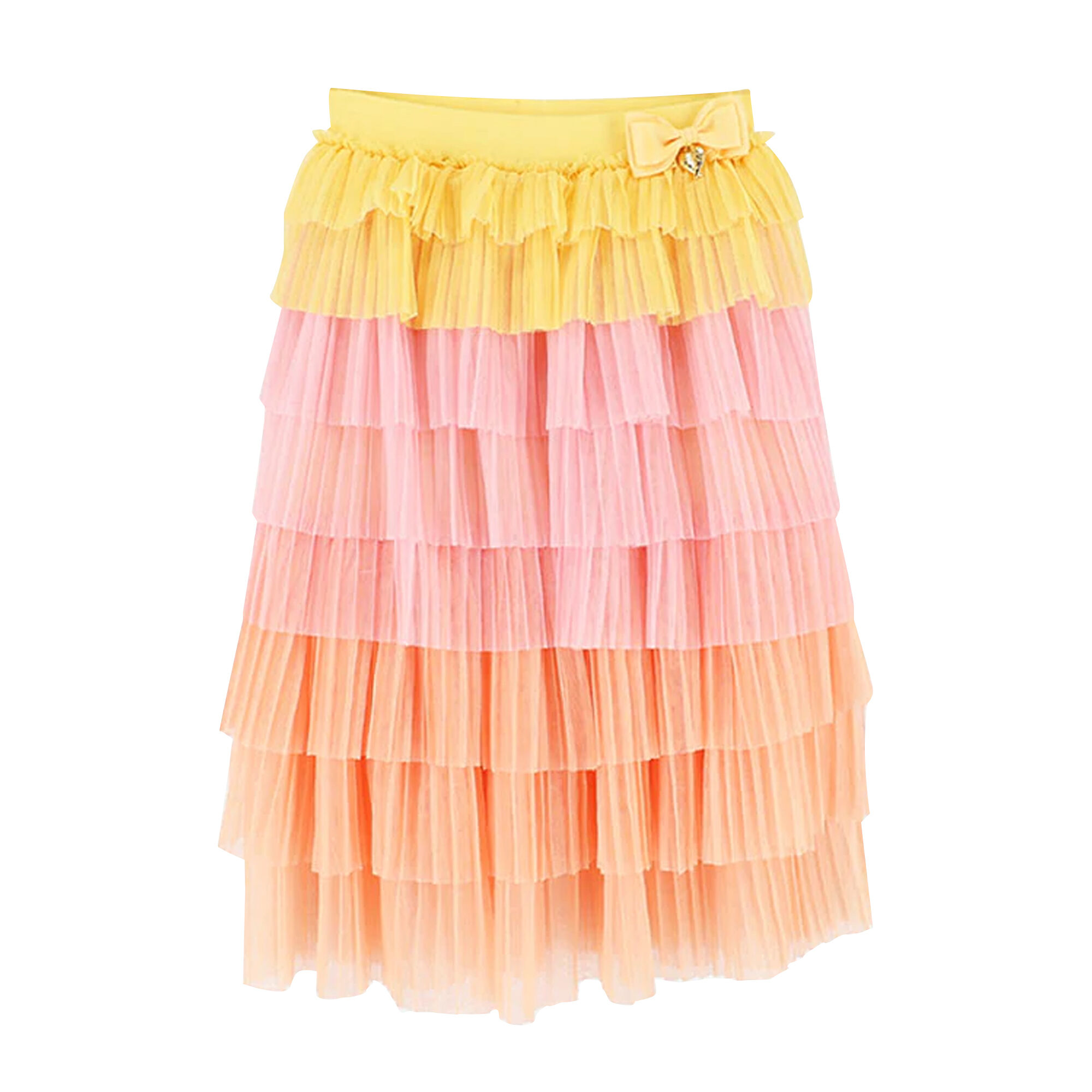 Orange tulle sales maxi skirt