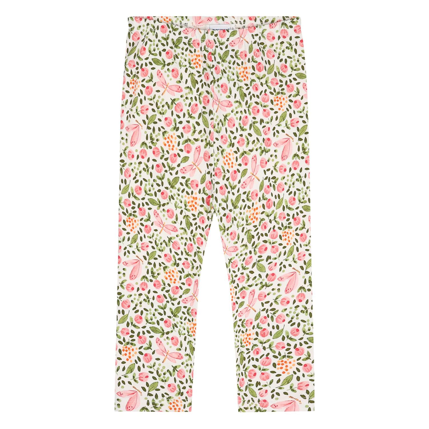 Younger Girls Pink, White & Green Leggings Set, 1, hi-res
