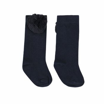 Baby Girls Navy Socks