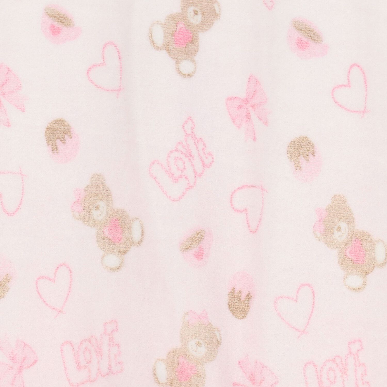 Baby Girls Ivory & Pink Babygrow, 1, hi-res