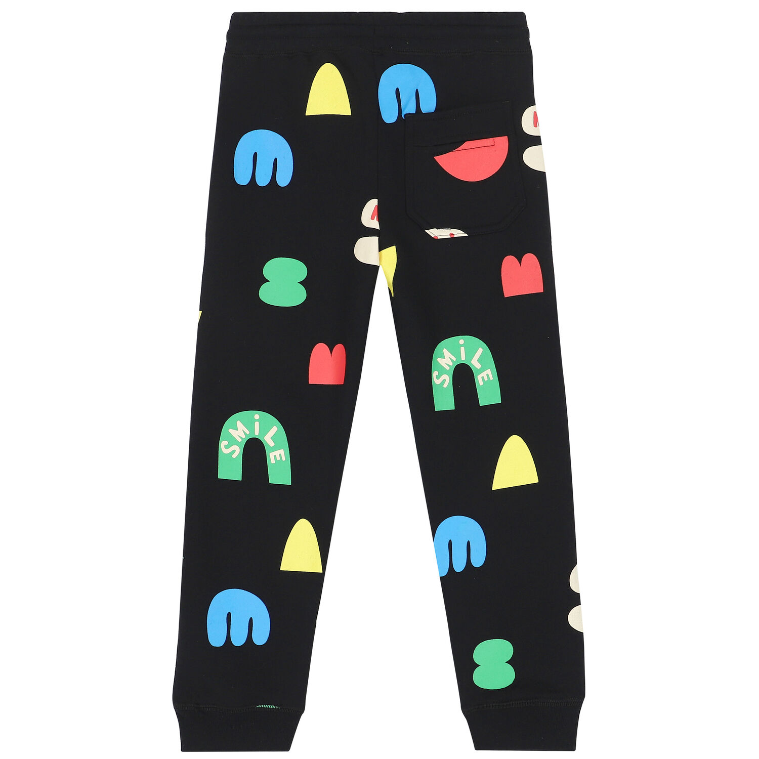 Boys Black Cotton Joggers, 1, hi-res image number null