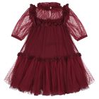 Girls Red Dots Tulle Myrtisa Dress, 1, hi-res