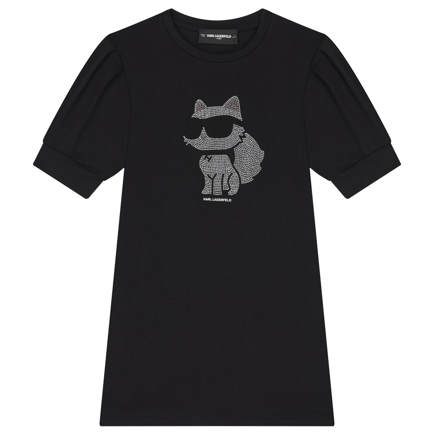 Girls Black Choupette Dress, 1, hi-res image number null