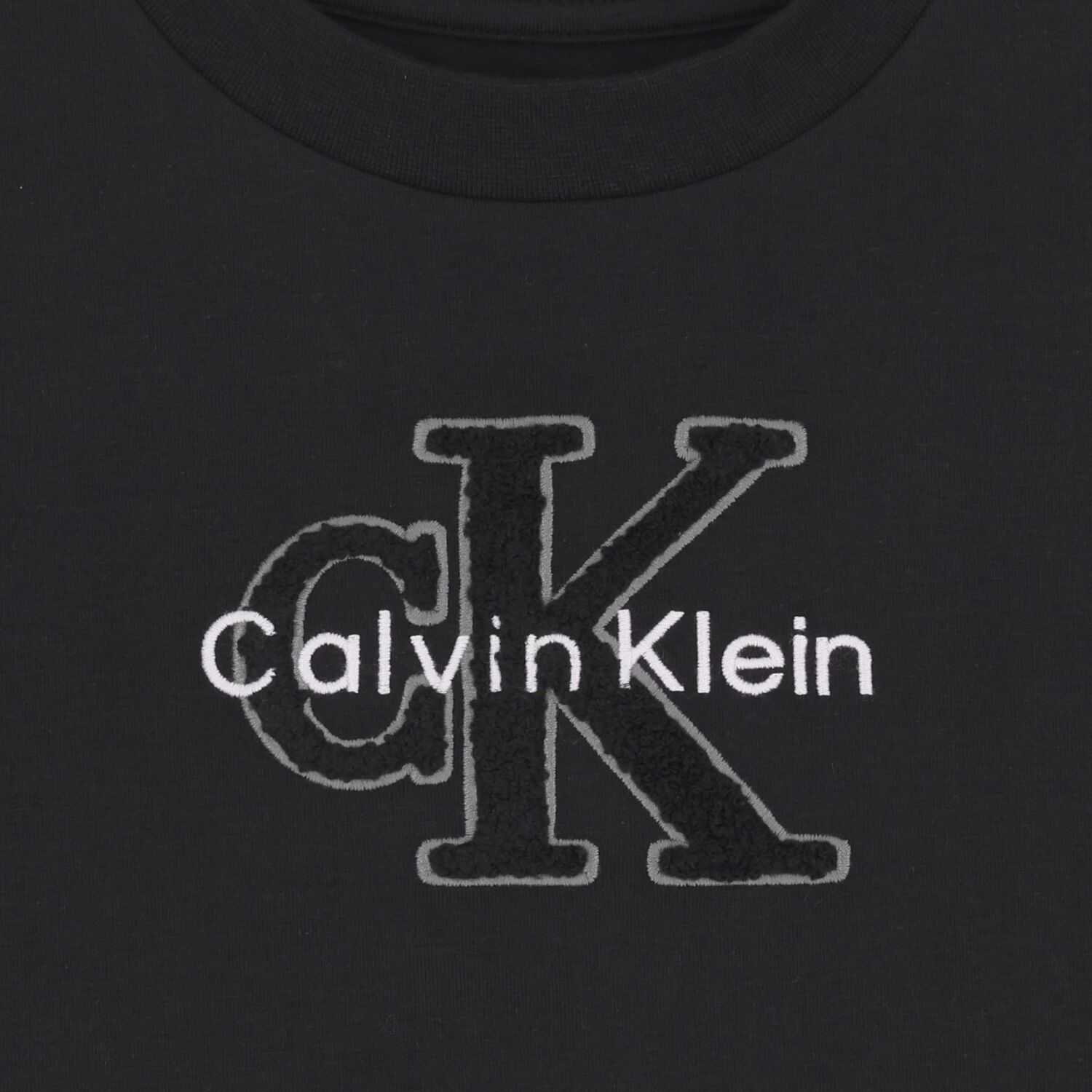 تيشيرت بنات بالشعار باللون الاسود, 1, hi-res