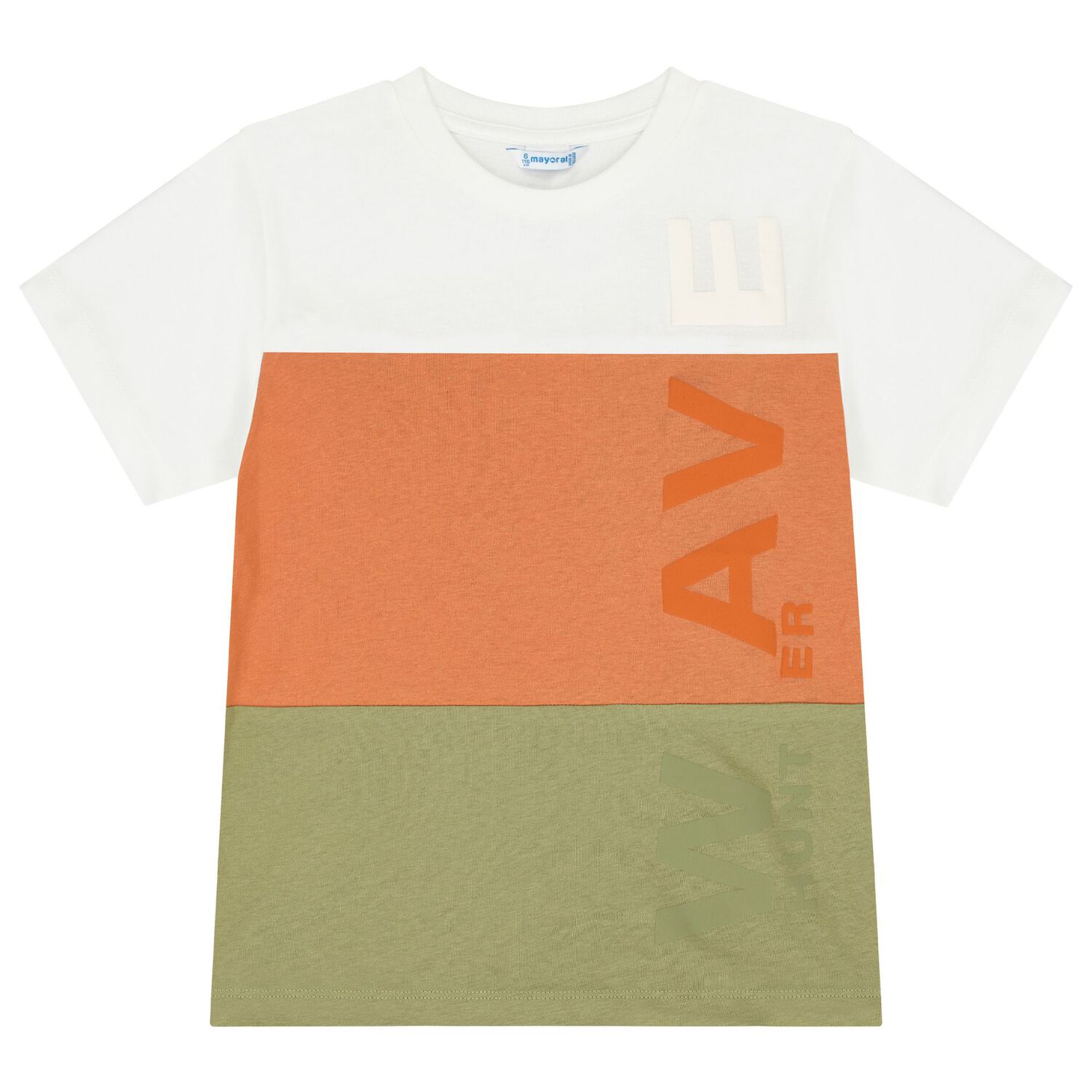 Boys White, Orange & Green Shorts Set, 2, hi-res image number null