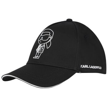 Black Logo Ikonik Karl Cap