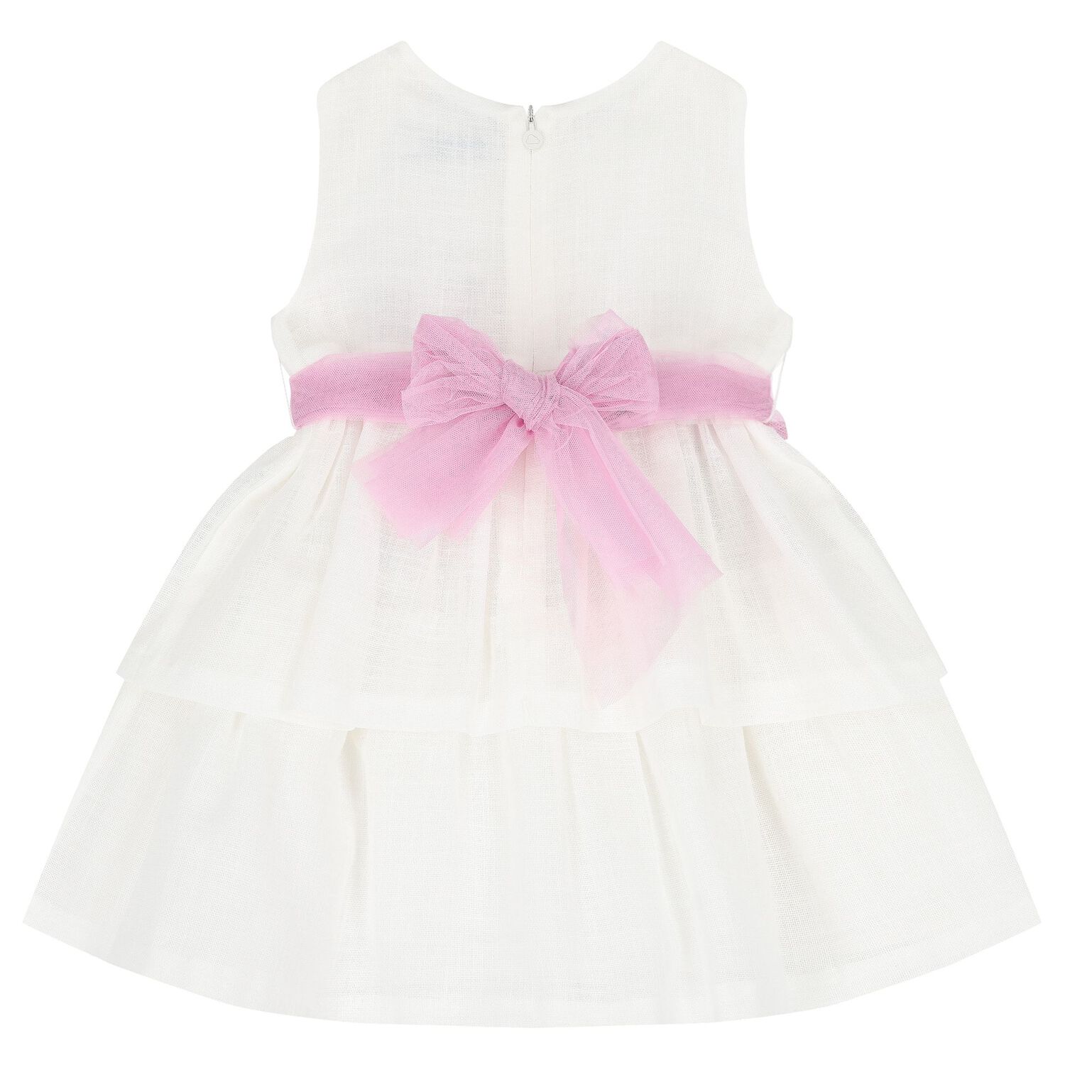 فستان بنات بطبعة الزهور باللون الأبيض, 1, hi-res image number null