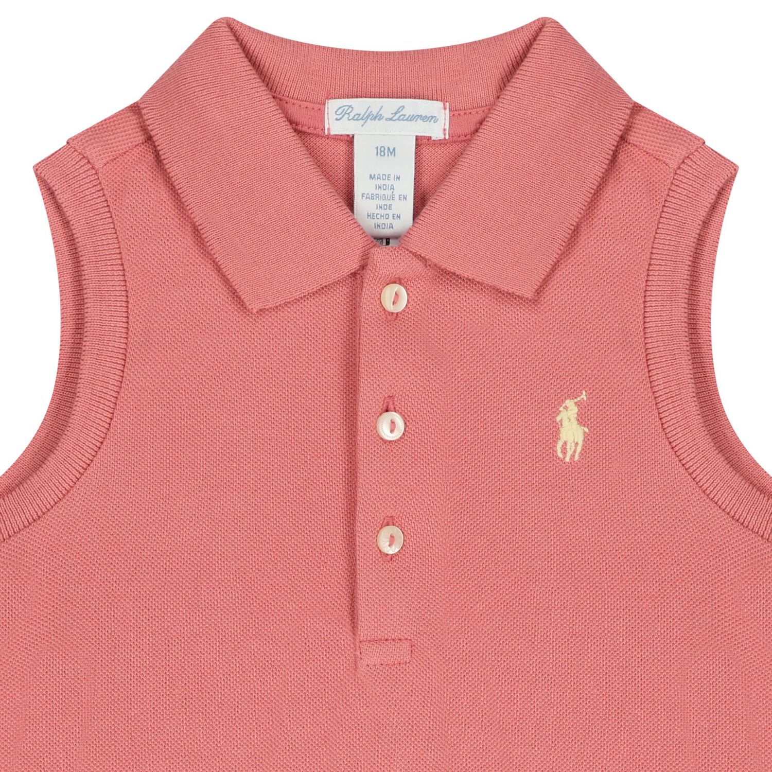 Baby Girls Pink Logo Ruffled Dress Set, 1, hi-res