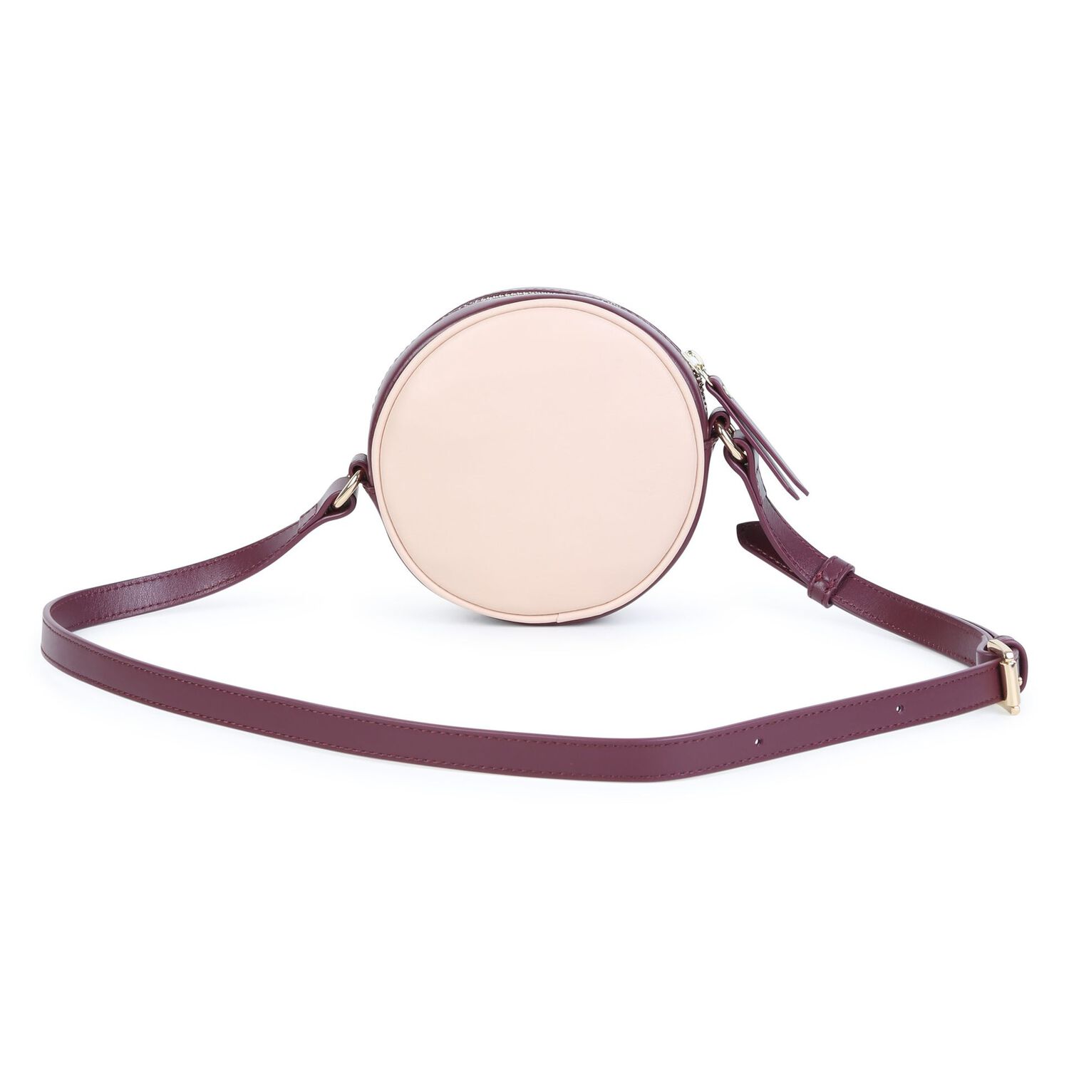 Girls Beige Horse Medal Shoulder Bag ( 13cm ), 1, hi-res