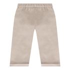 Baby Boys White & Beige Waistcoat Suit, 1, hi-res