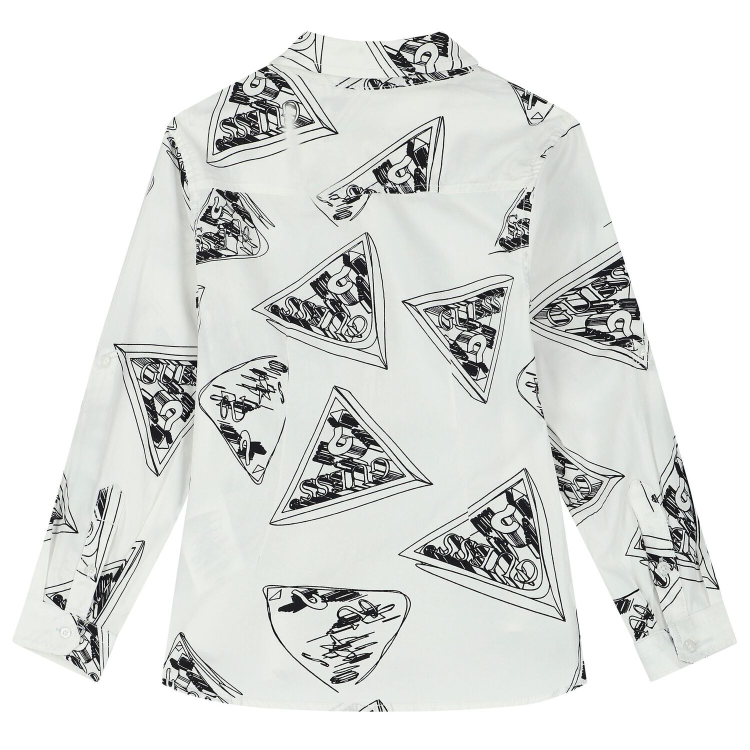 قميص أولاد بالشعار باللون الأبيض, 1, hi-res image number null