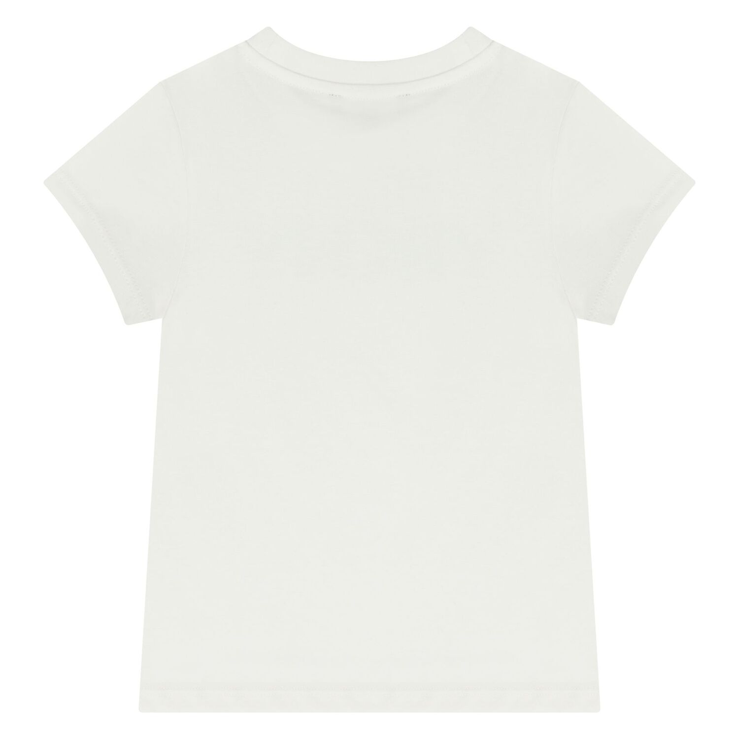 Girls White Logo T-Shirt, 1, hi-res
