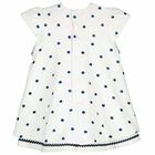 Baby Girls White & Blue Dress Set, 1, hi-res