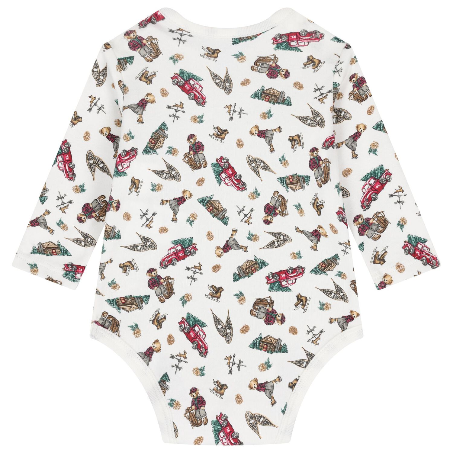 Ivory Polo Bear Babygrow Gift Set, 1, hi-res