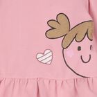 طقم ليجينز للبنات باللون الوردي والعاجى, 1, hi-res