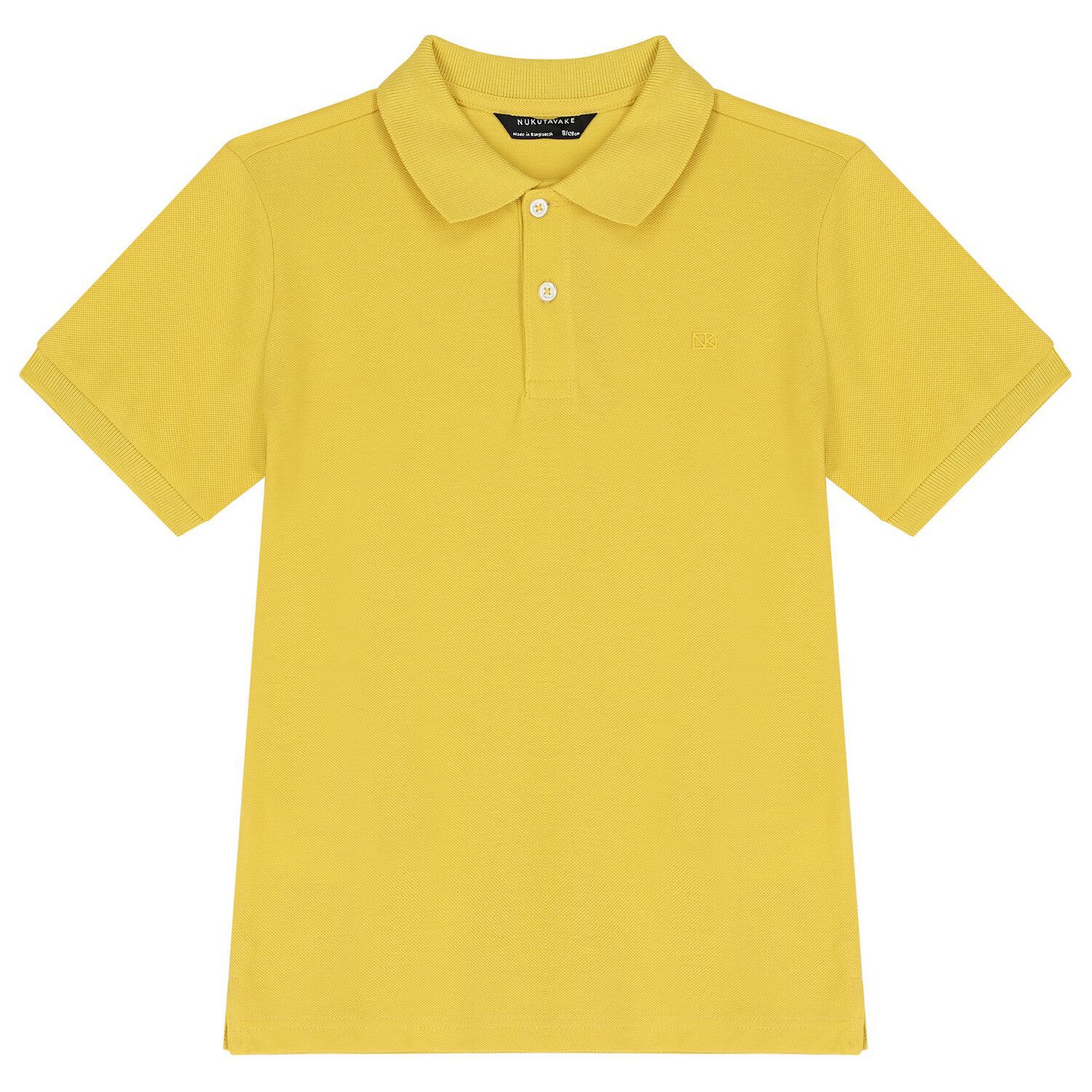 Boys Yellow Logo Polo Shirt, 3, hi-res