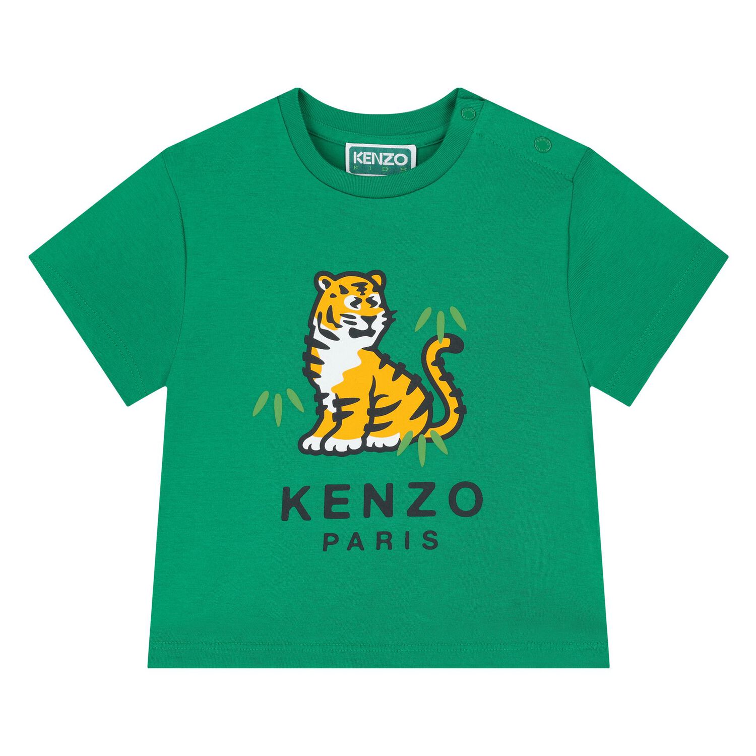 طقم شورت أولاد بالشعار باللون الأخضر, 1, hi-res image number null