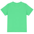 Girls Green & Gold Logo T-Shirt, 2, hi-res