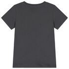 Boys Grey Teddy Bear Logo T-Shirt, 6, hi-res
