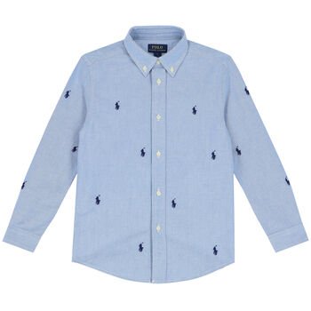 Boys Blue Logo Shirt