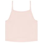 Girls Pink Jersey Strap Top, 1, hi-res