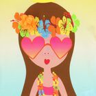 تيشيرت بناتي أصفر وأزرق, 1, hi-res