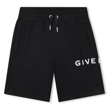 Boys Black Logo Shorts