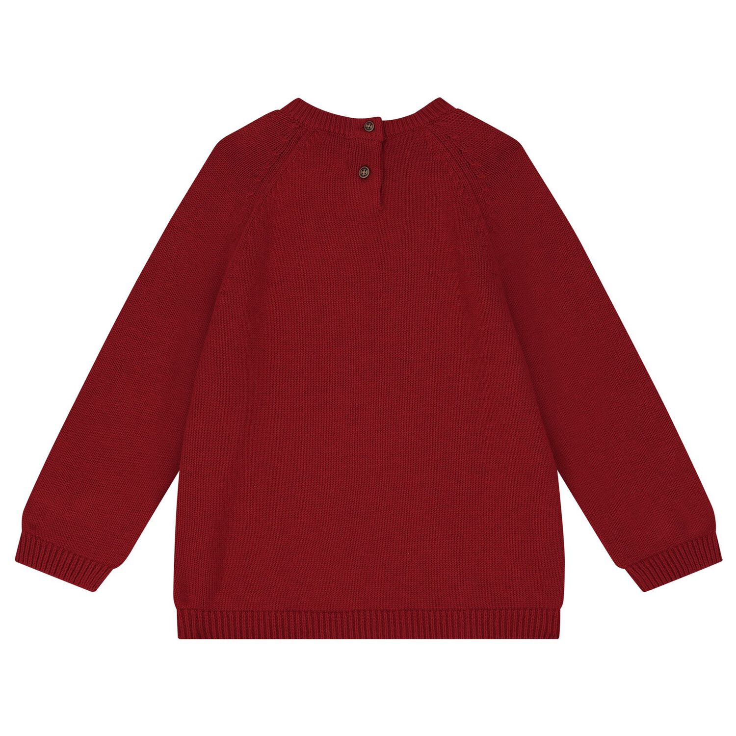Baby Boys Red Reindeer Knitter Jumper, 1, hi-res
