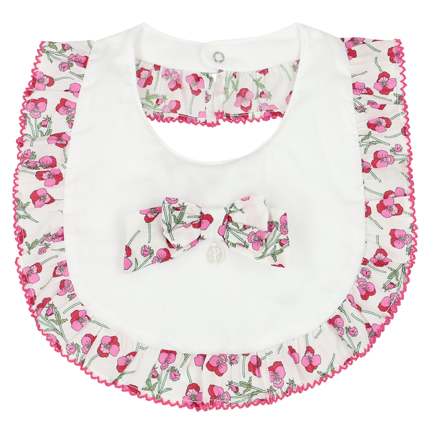 مريلة بنات باللزهور باللون العاجي , 1, hi-res