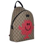 Girls Brown GG Supreme Backpack, 1, hi-res