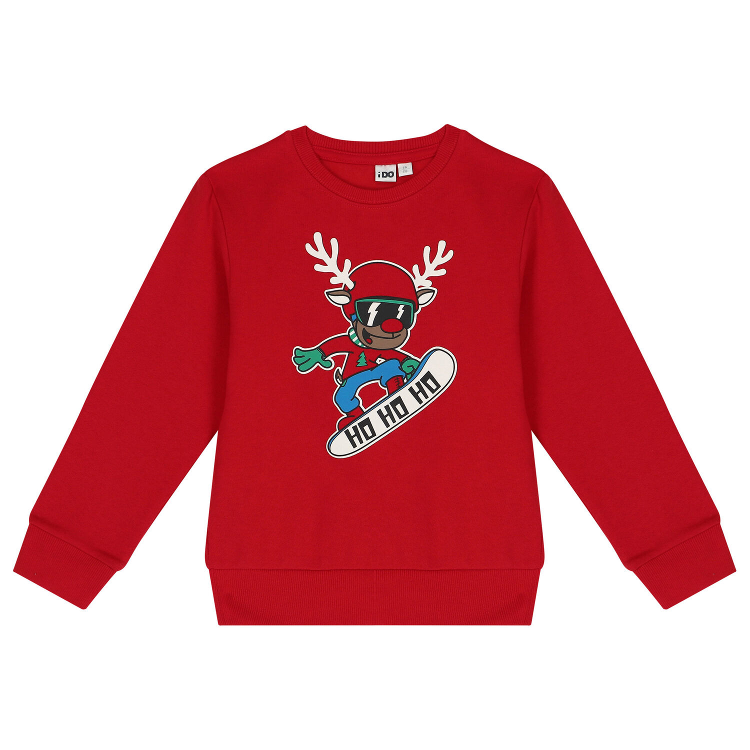 Red Reindeer Sweatshirt, 1, hi-res