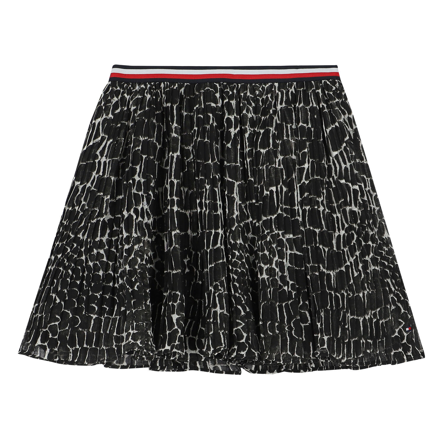 Girls Black Pleated Skirt, 1, hi-res
