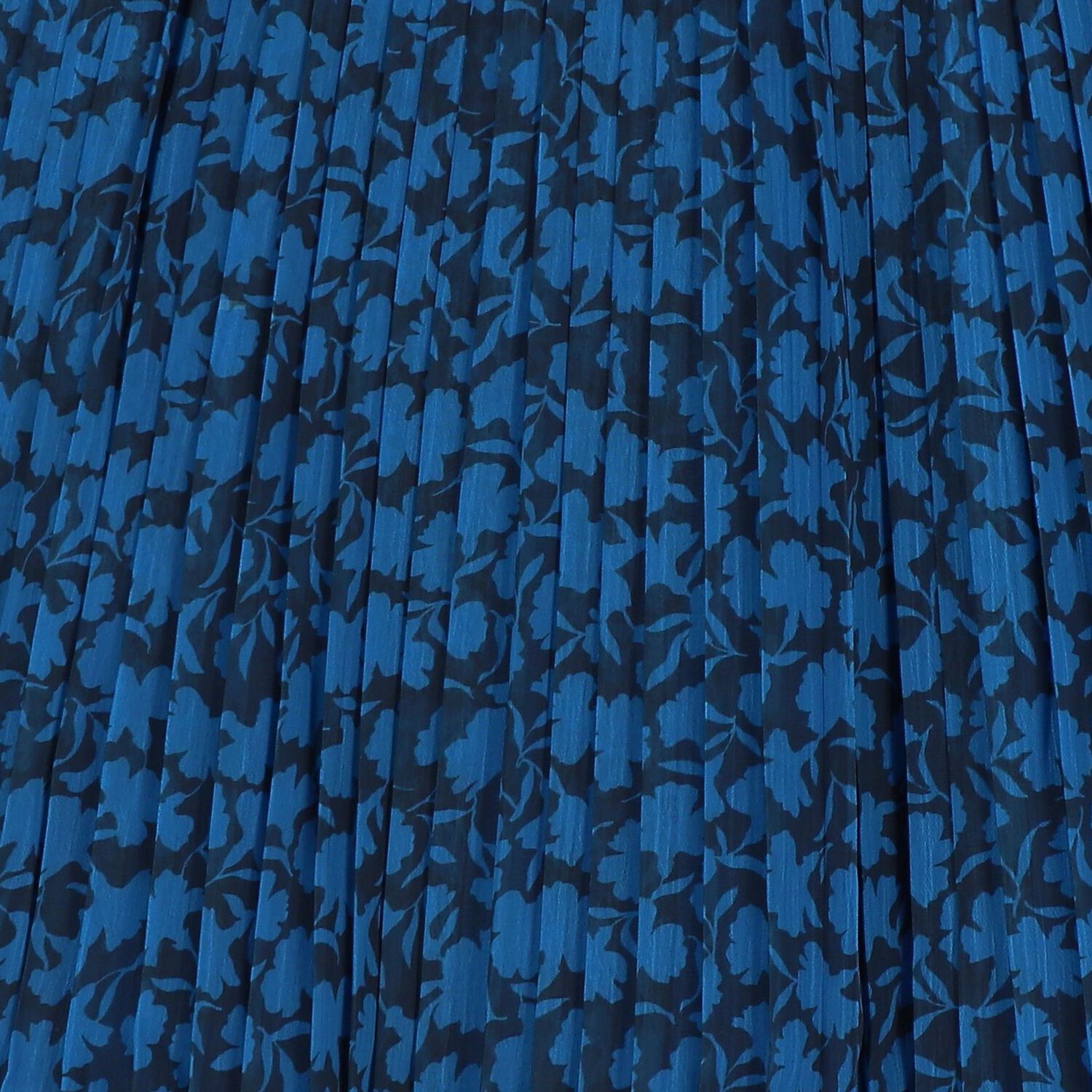 تنورة بنات بطيات بطبعة الزهور باللون الأزرق, 1, hi-res image number null