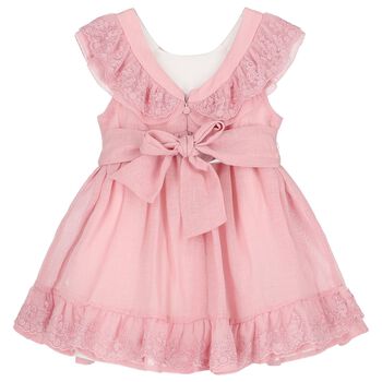 Younger Girls Pink Flower Dress