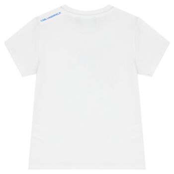 Boys White Logo T-Shirt