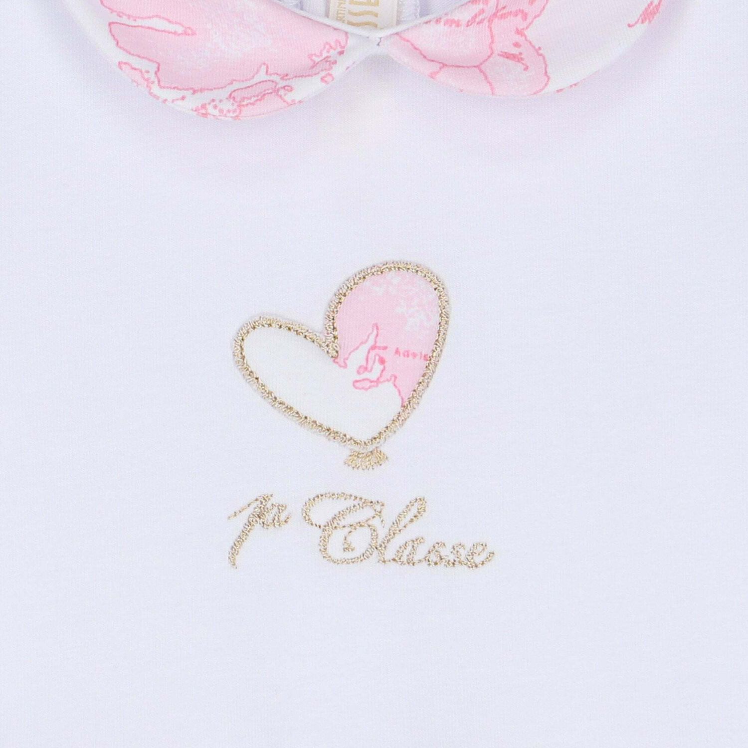 White & Pink Geo Map Babygrow, 1, hi-res image number null