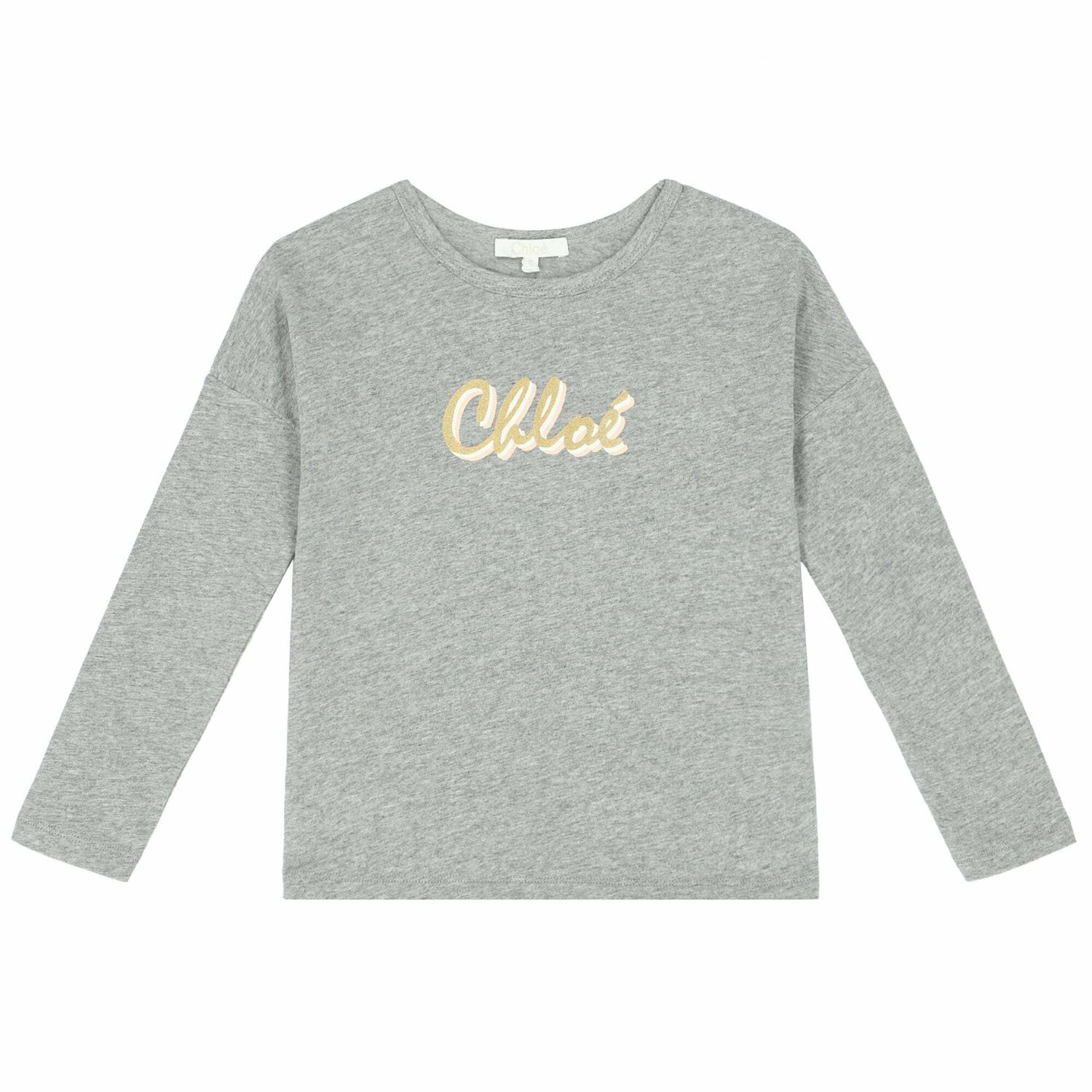 Girls Grey Logo Top, 1, hi-res image number null