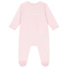 Baby Girls Pink Logo Babygrow Gift Set, 2, hi-res