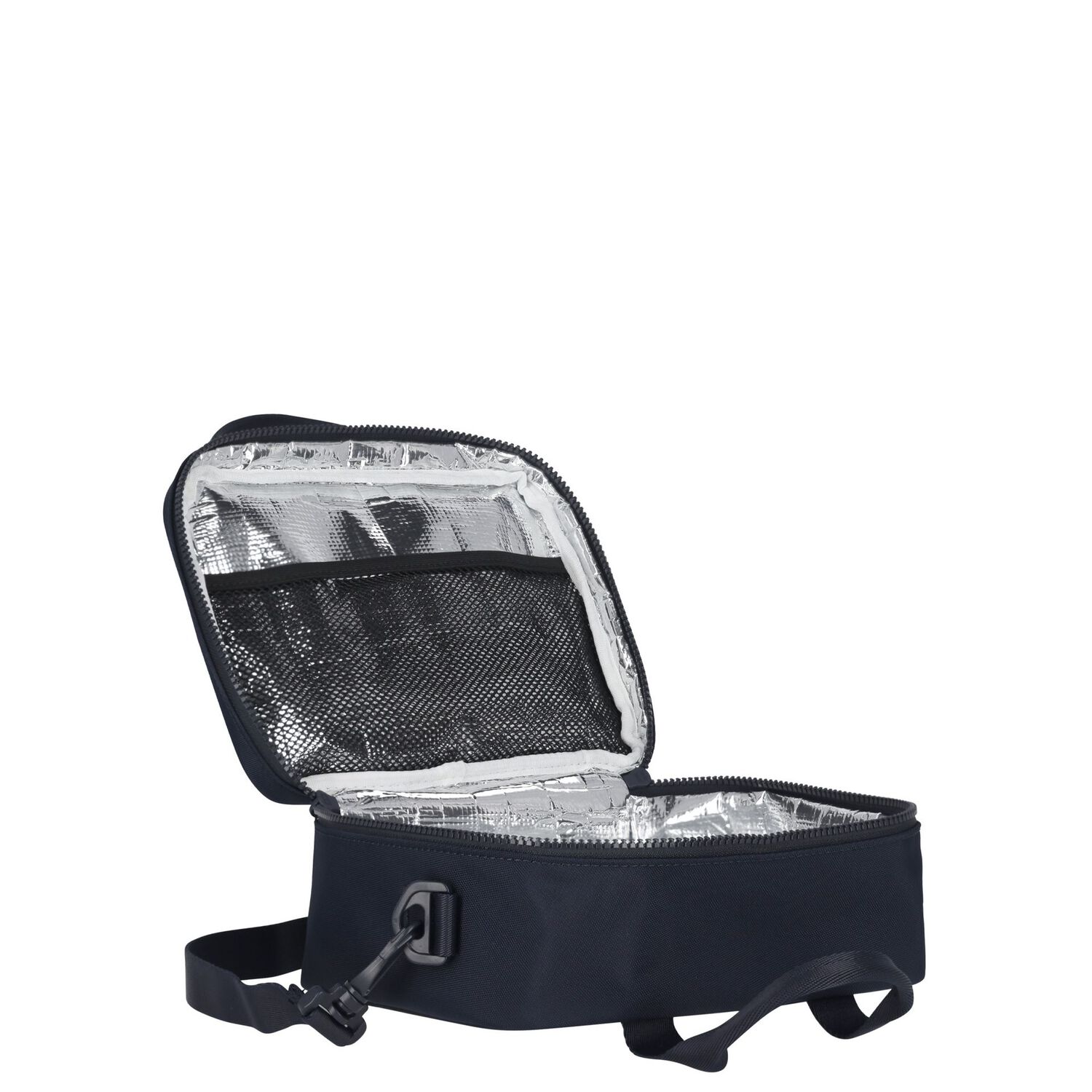 حقيبة غداء بشعار باللون الكحلي, 1, hi-res