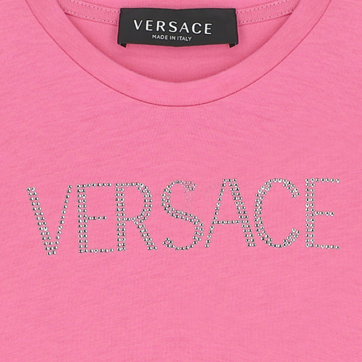 Girls Pink Embellished Logo T-Shirt, 1, hi-res