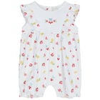 Baby Girls White Tropical Dreams Romper, 1, hi-res