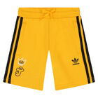 Black & Yellow Logo Shorts Set, 1, hi-res