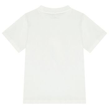 Girls White Fish T-Shirt